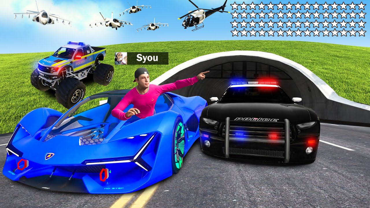 BLITZI ist in GEFAHR und wird von 100 STERNE POLIZEI gejagt in GTA 5 RP!