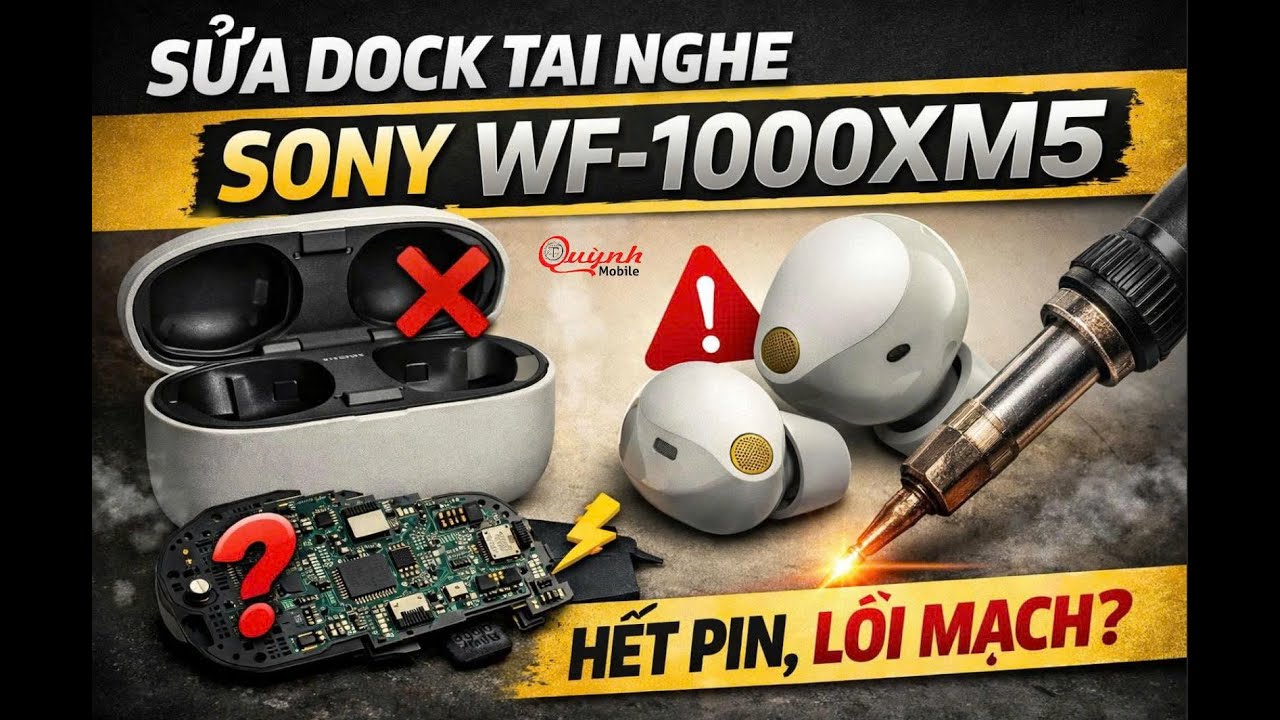 Sửa Dock Tai Nghe Sony WF-1000XM5 Không Lên Nguồn- Repair Sony WF-1000XM5 #sonywf1000xm5