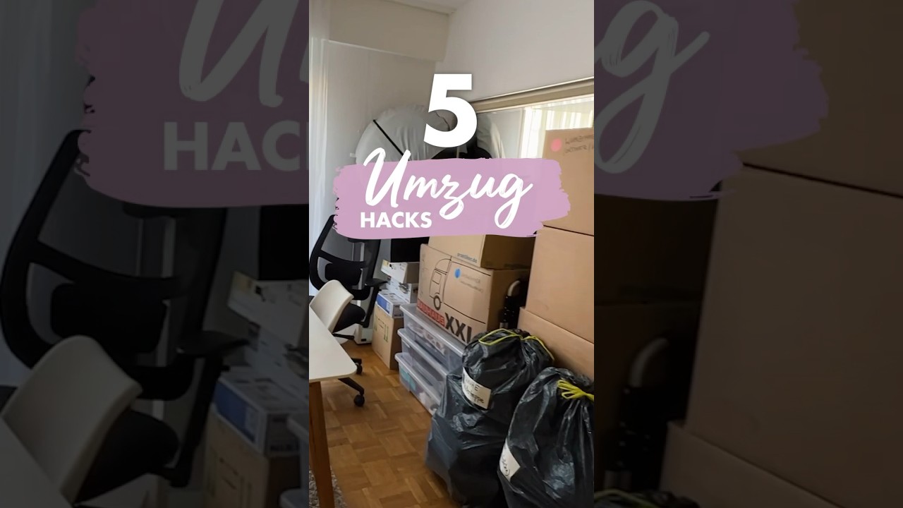 5 Life-Hacks f&uuml;r den Umzug.💡🤩 #lifehacks #packing #momlife