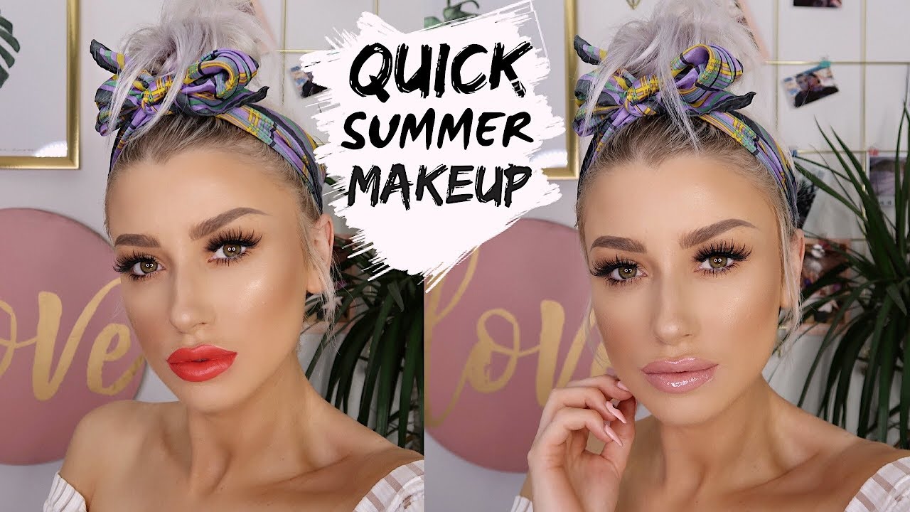 QUICK SUMMER MAKEUP | TWO DIFFERENT LIP LOOKS | lolaliner