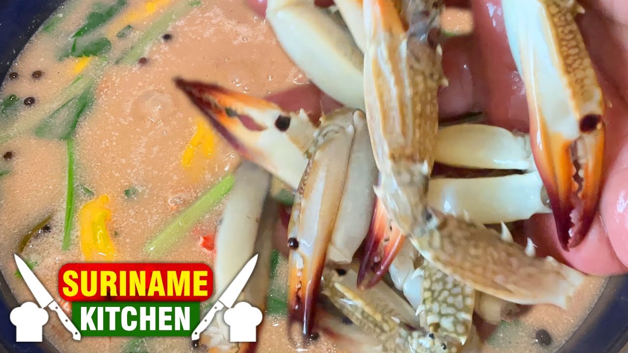 Surinaamse Kraboe Pootjes Soep (Krab Poten - Krabbenpoten) | Surinamese Crab Legs Soup