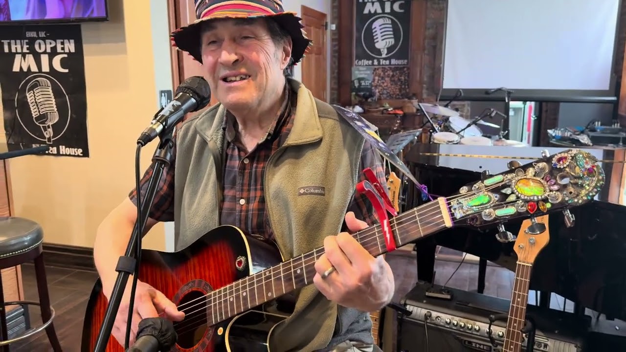 Mr B performing a medley of Lead Belly's songs 
