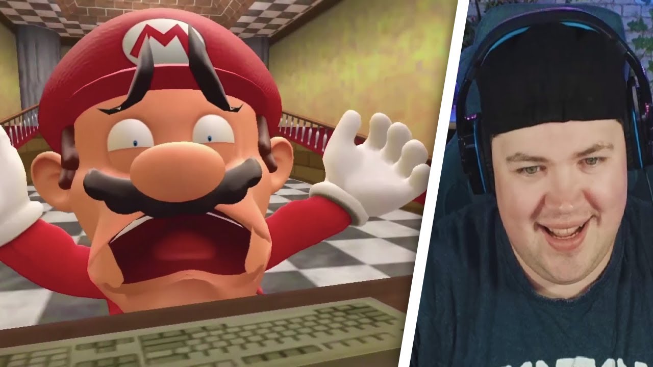 Mario Plays Baldi's Basics | SMG4 | REAKTION