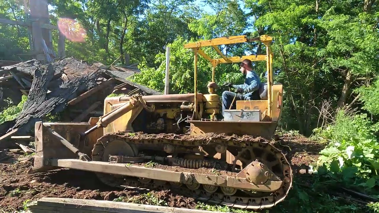 I bought a 66 year old bulldozer and destroyed a barn
