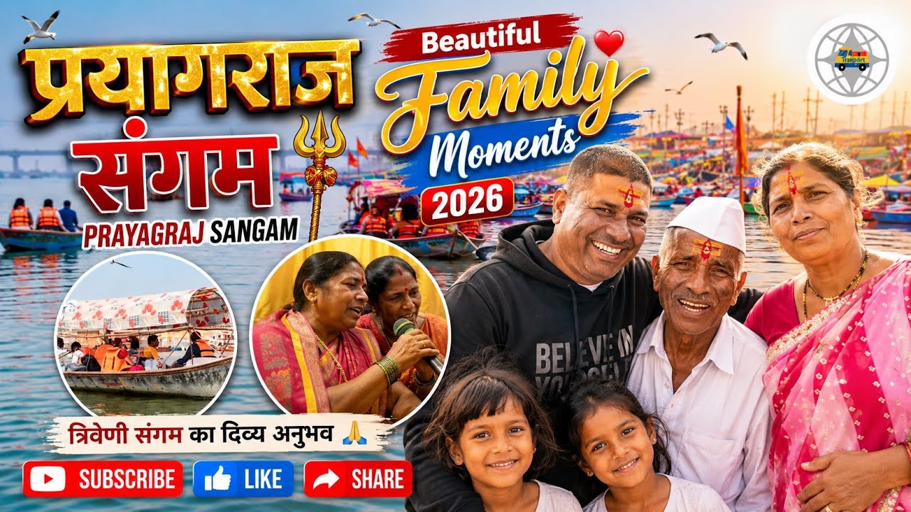 “Prayagraj Sangam | Beautiful Family Moments 2026 🙏✨”