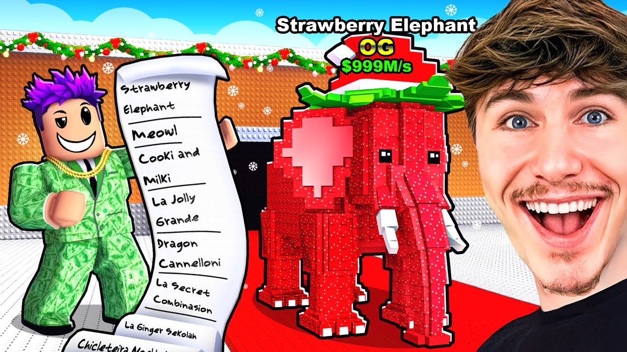 TOUT CE QUE J&rsquo;&Eacute;CRIS SUR MA LISTE DE NO&Euml;L, APPARA&Icirc;T SUR STEAL A BRAINROT !!
