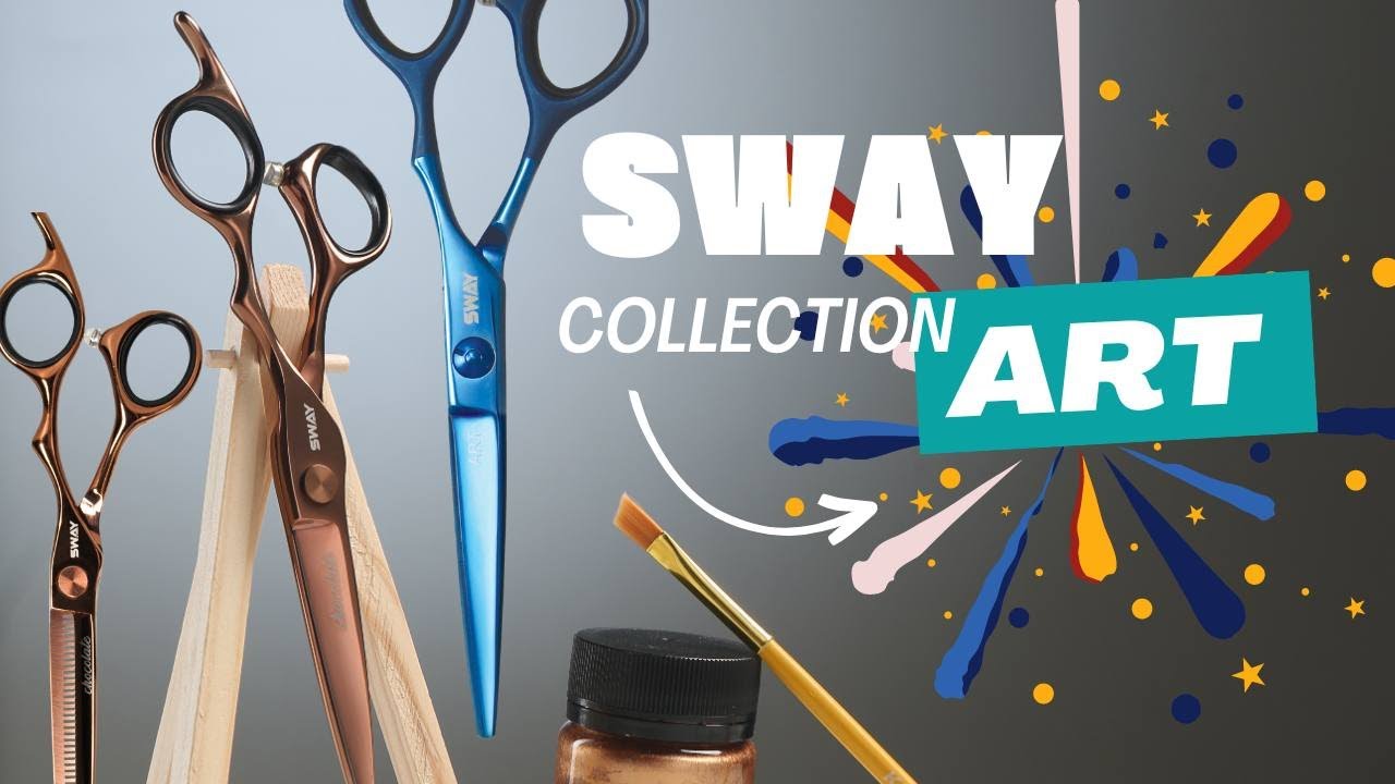 Ножицы для стрижки SWAY ART. Стильний дизайн та антиалергенне покриття