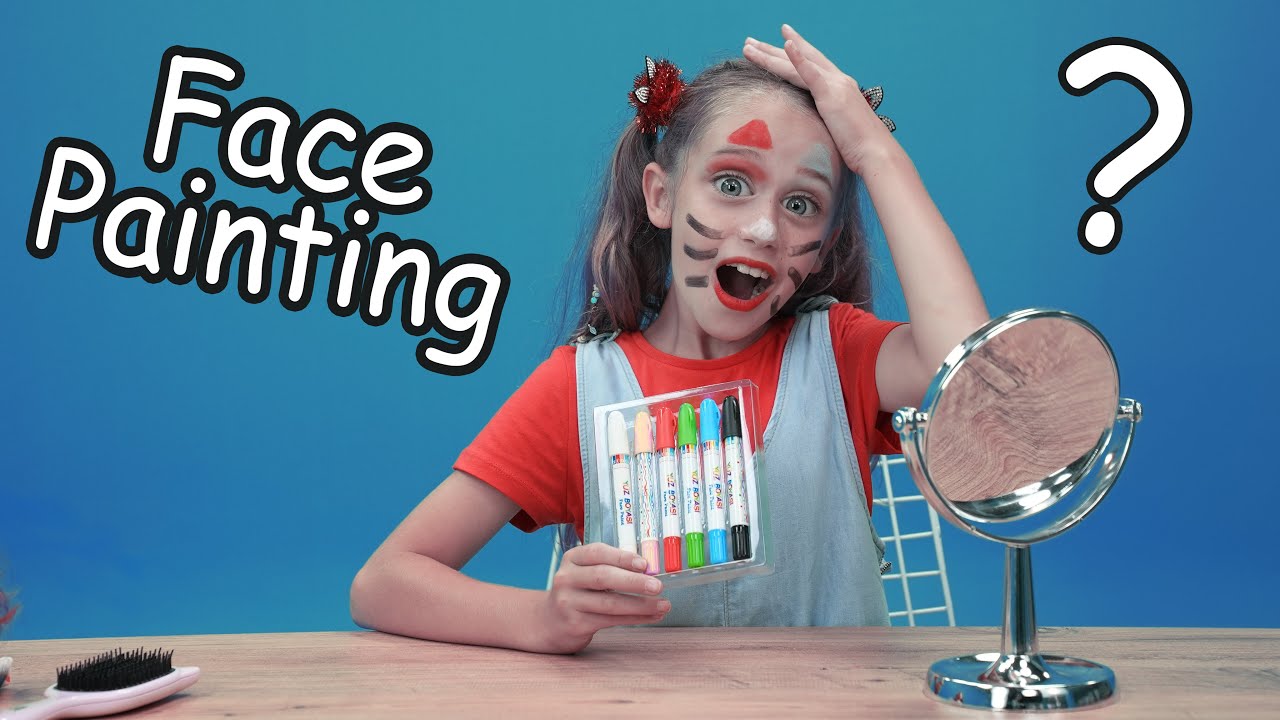 Colorful Face Painting | Clown  - Butterfly Make Up
