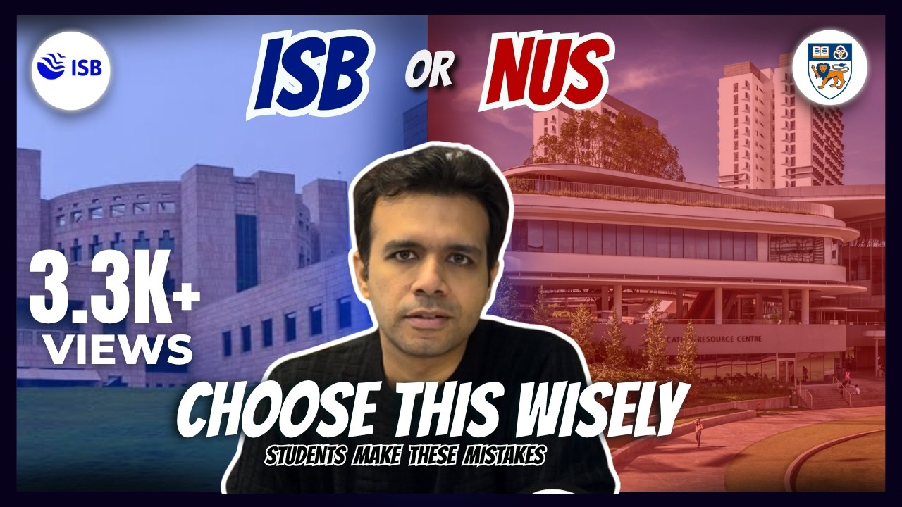 ISB vs NUS MBA: Don’t Apply Before Watching THIS!🎯 #isb #nus #singapore #mba