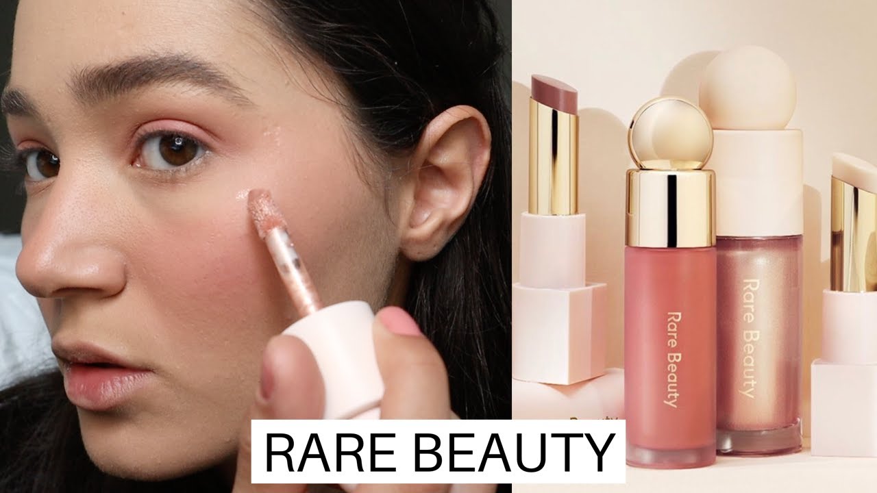 TESTEI OS PRODUTOS DE MAKE DA SELENA GOMEZ| RARE BEAUTY PRIMEIRAS IMPRESSOES | vale a pena ?
