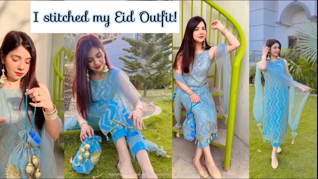 Made My Eid Outfit From Scratch 👗| Eid Dress Inspo | Stitched Eid Dress | Budget Friendly Eid Dress