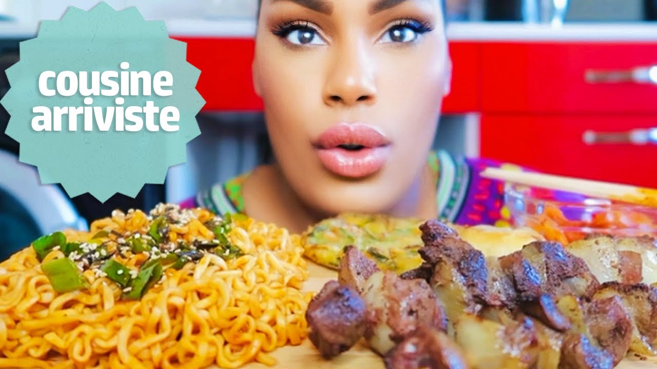 2X SPICY NOODLES, SKEWERS MUKBANG┃courrier du cœur #46