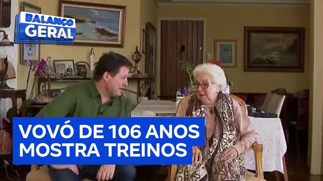 Vovó de 106 anos compartilha rotina de treinos e conquista web