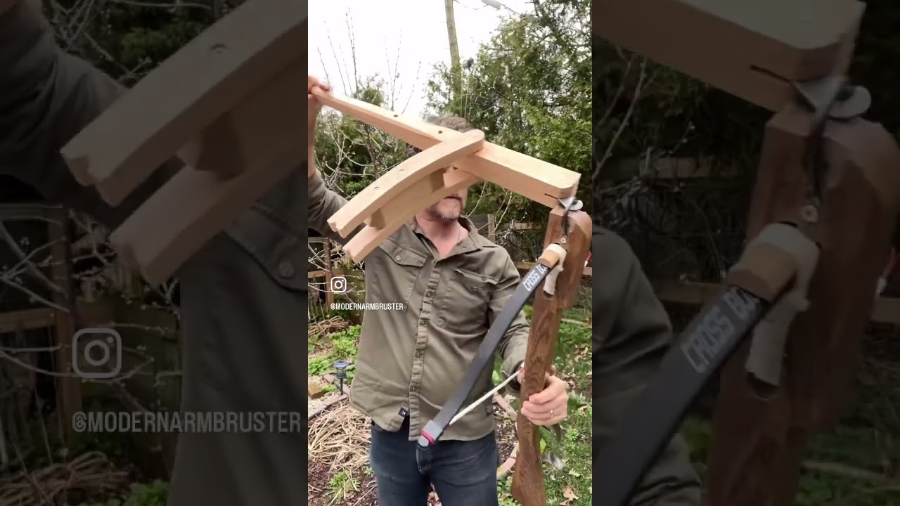 How does an 18th century crossbow work?! #crossbow #medieval #renaissance #targetshooting