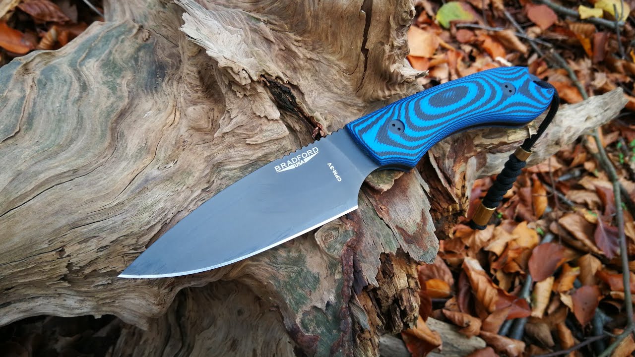 Bradford Guardian 4 CPM 3V✨ Full Flat Grind Blue/Black G10 DLC -black- coating