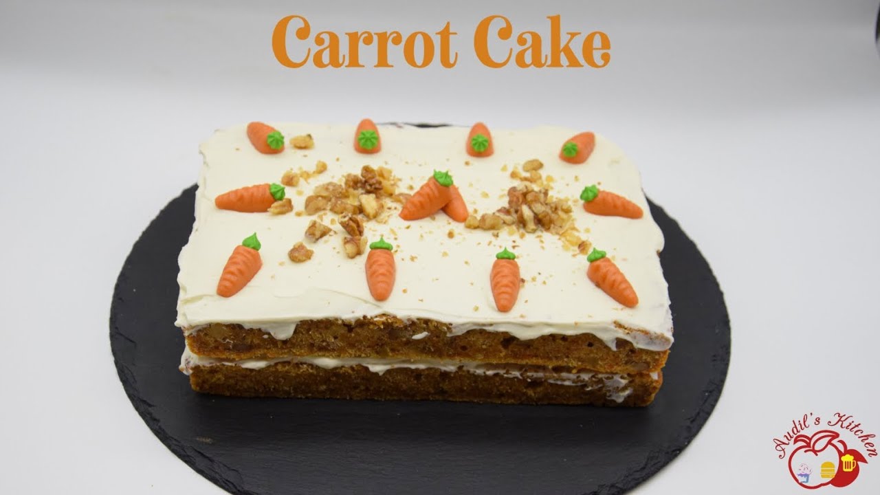 Carrot Cake With Cream Cheese Frosting🥕/Karottenkuchen mit Frischkäse Frosting