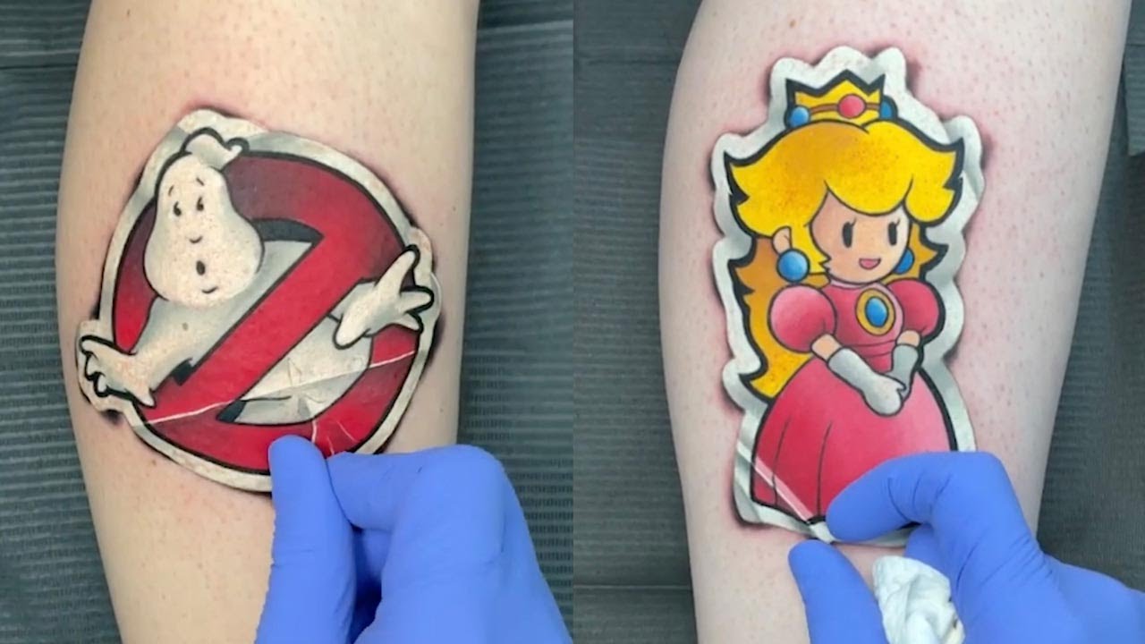 Amazing Tattoos Look Like Stickers