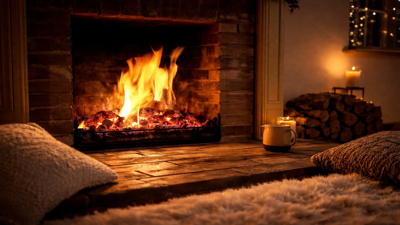Cozy Fireplace Crackling | 8 Hours of Pure Fire Sounds for Insomnia
