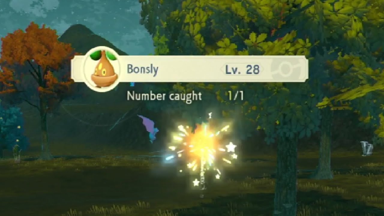 Where to Find and Catch a Bonsly | Pok&eacute;mon Legends: Arceus