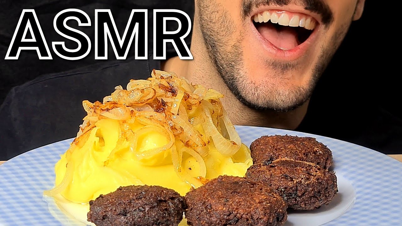ASMR MASHED POTATOES WITH VEGAN MEATLOAF (EATING SOUNDS) NO TALKING MUKBANG