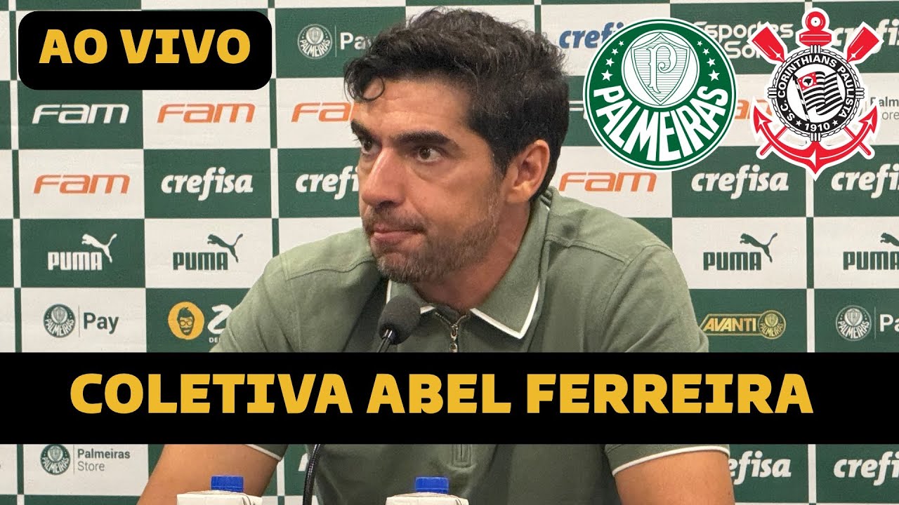 COLETIVA ABEL FERREIRA AO VIVO DIRETO DO ALLIANZ PARQUE - PALMEIRAS X CORINTHIANS - COPA DO BRASIL