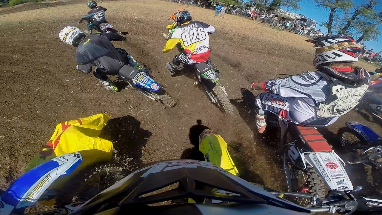 HELMET CAM: Jared Lesher - 125 Pro / Moto 1 - U.S. 2 Stroke Shootout