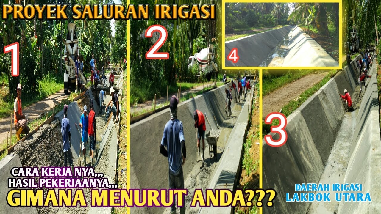 Proyek saluran irigasi yang Sudah Anda Nantikan