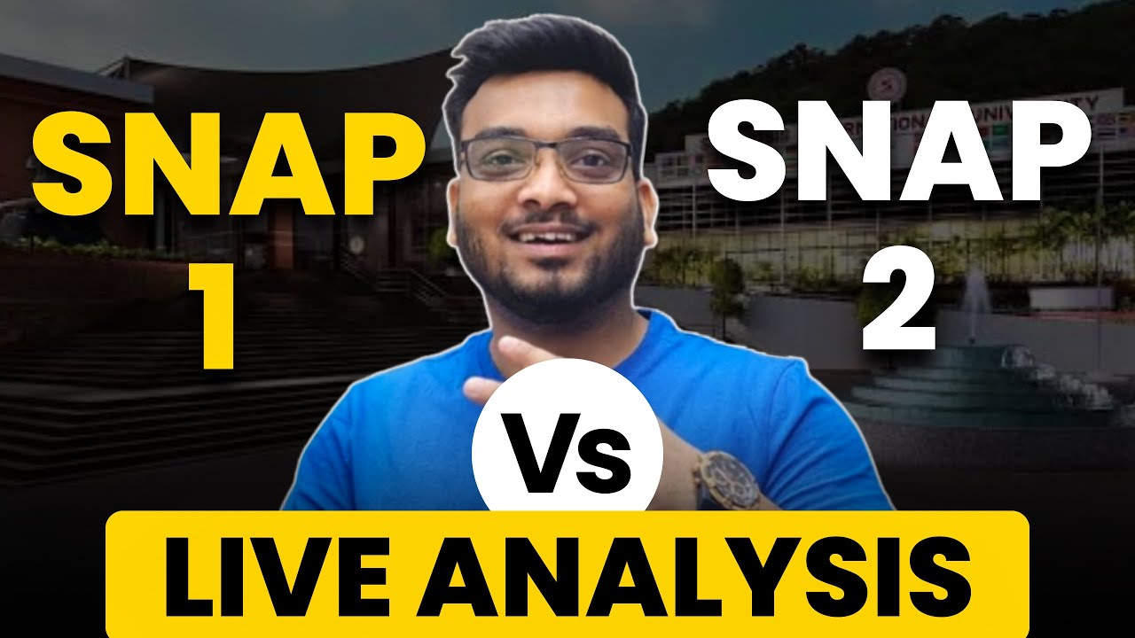 SNAP Day 2 Analysis - SLOT 1 vs SLOT 2 | SNAP Exam Expected Score vs Percentile