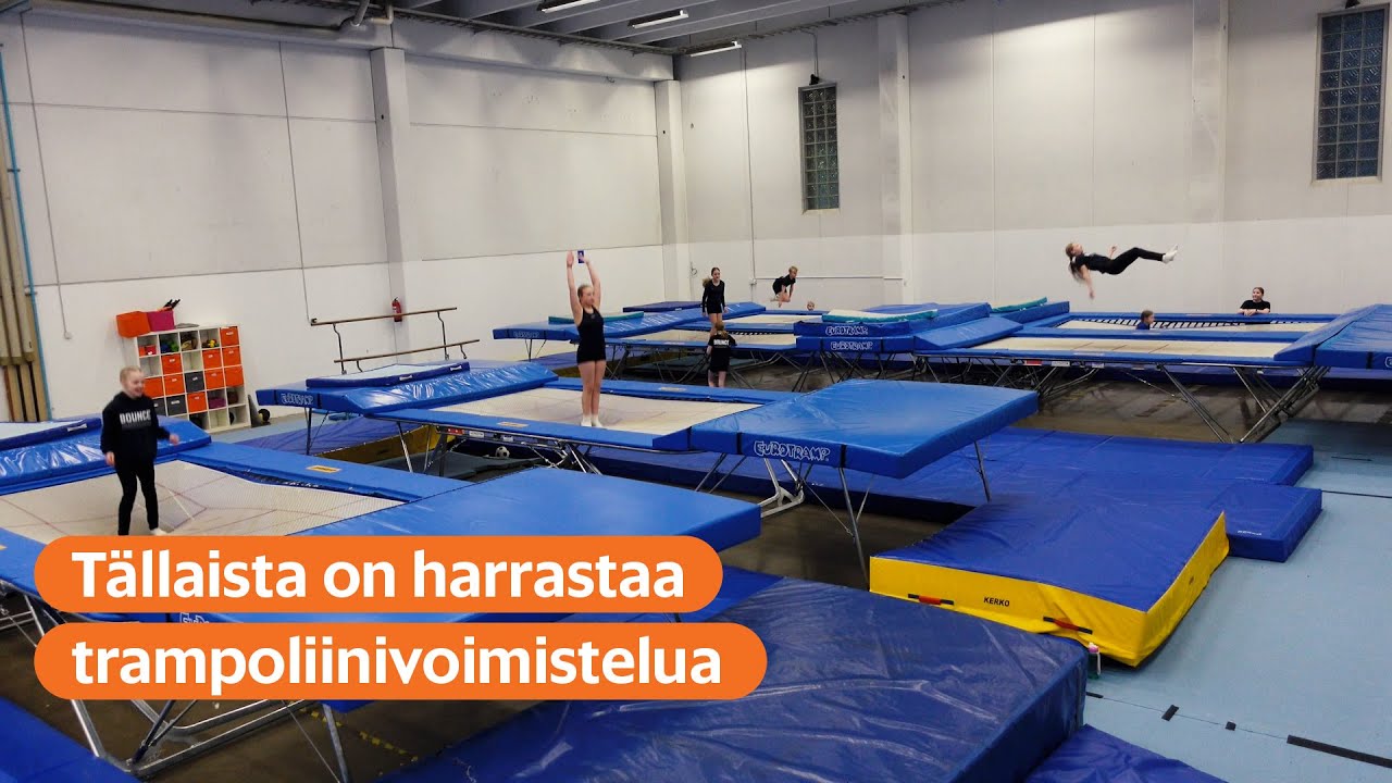Kisatrampoliinit lennättävät monen metrin korkeuteen