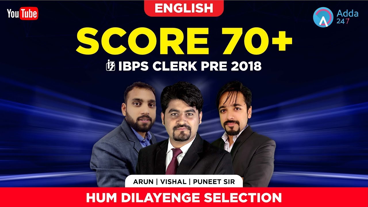 How to Score 70+ in IBPS Clerk 2018 | English Section