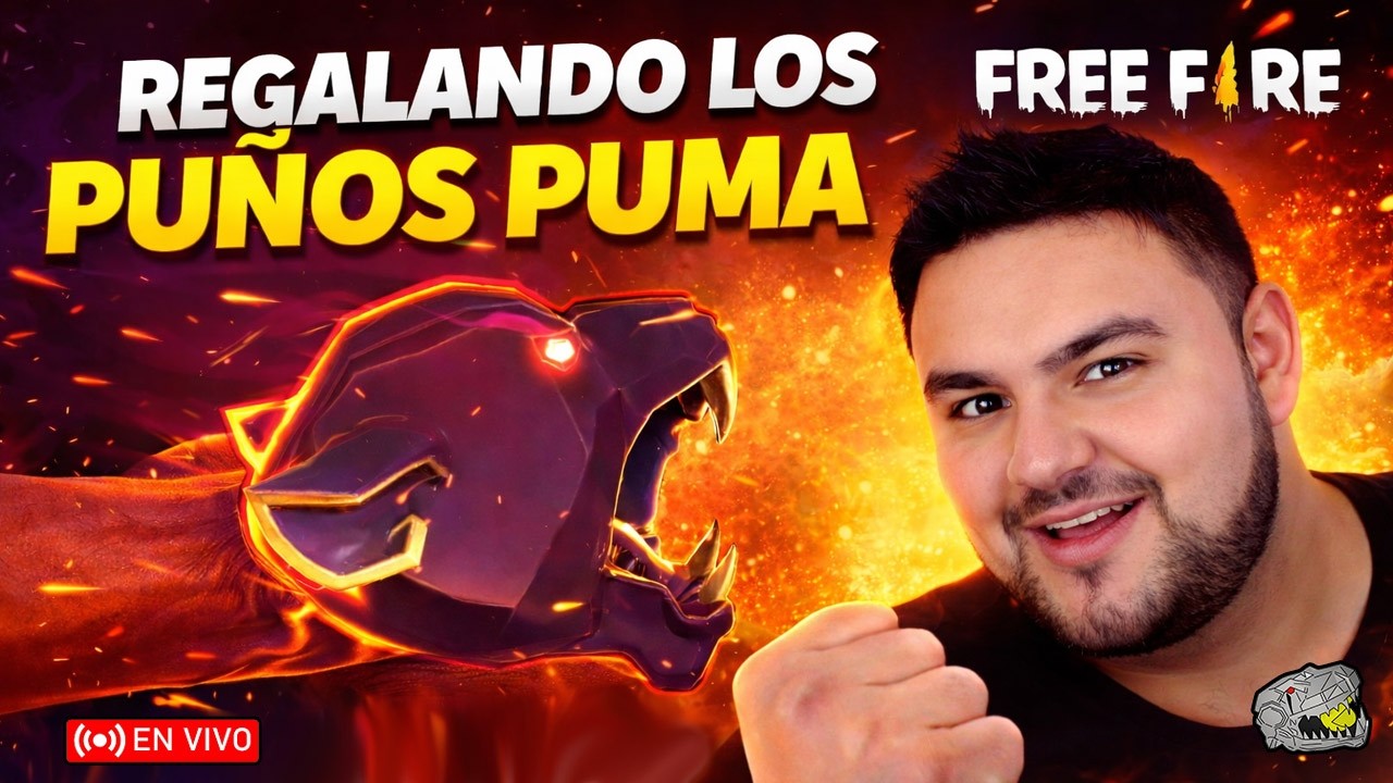 🔴 REGALANDO LOS PUÑOS PUMA EN FREE FIRE - PONCHOELREX 😎