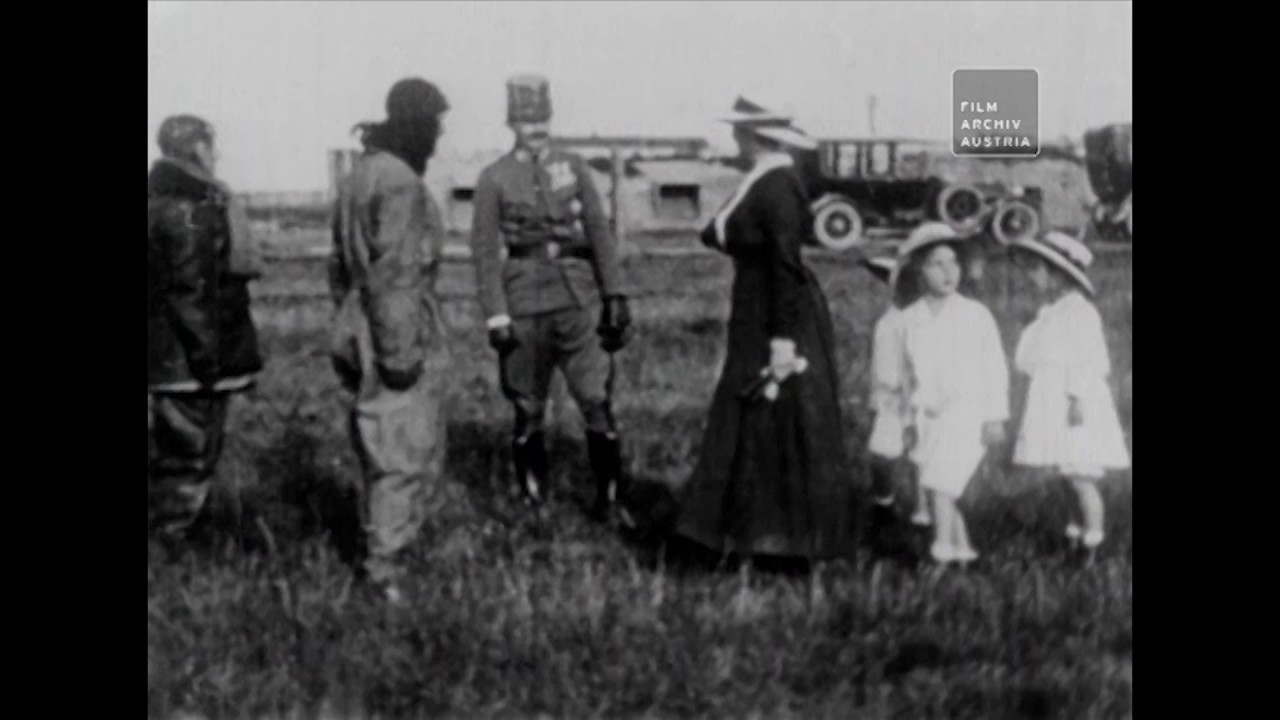 Flugfeld: Besuch der Kaiserfamilie in Aspern