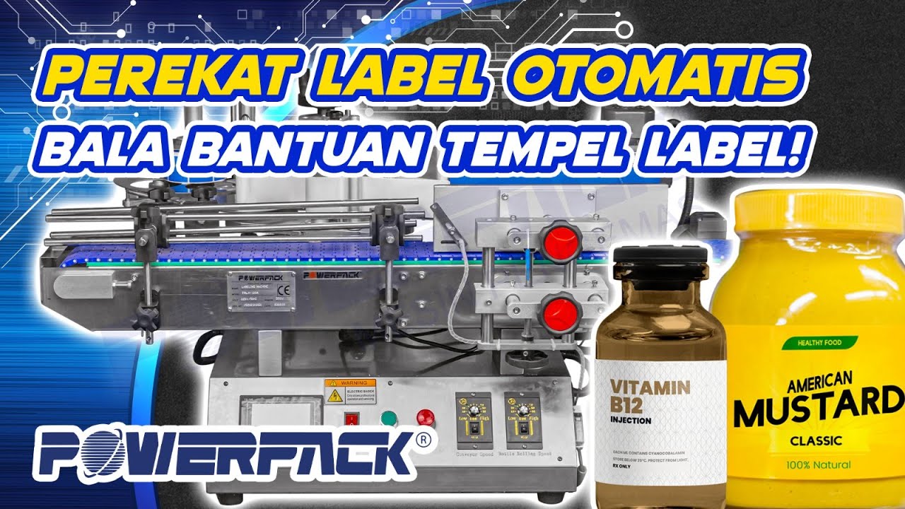 Mesin Labelling Botol | Automatic Round Bottle Labeling ARL-M120 POWERPACK