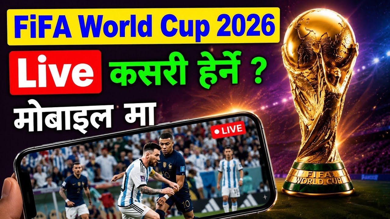FiFA World Cup 2026 Live Kasari Herne / How to Watch FiFA World Cup 2026 in Nepal ? 