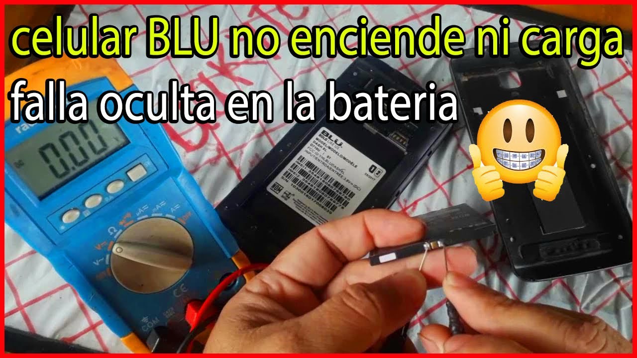 📲 Celular Blu no enciende ni carga FALLA OCULTA EN LA BATERIA | Blu does not load, SOLUTION