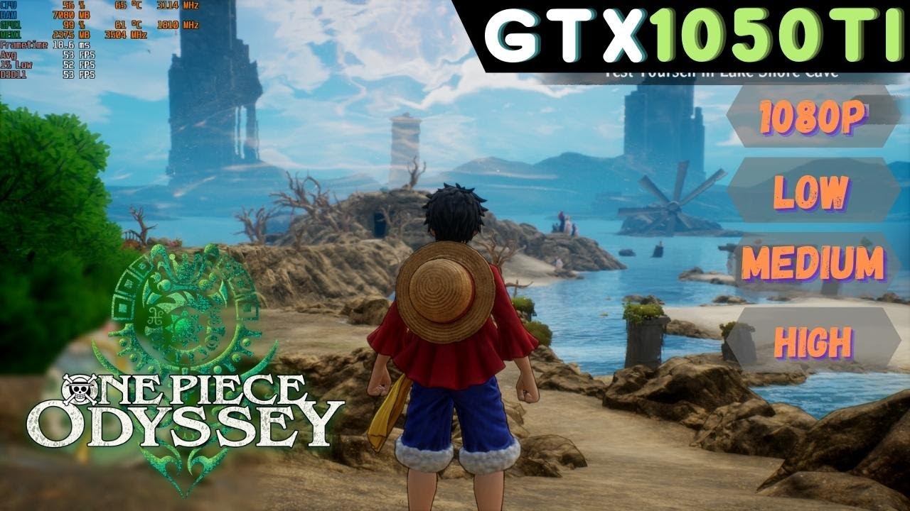 Can a 1050 Ti run One Piece Odyssey? | One Piece Odyssey Gameplay | GTX 1050 Ti