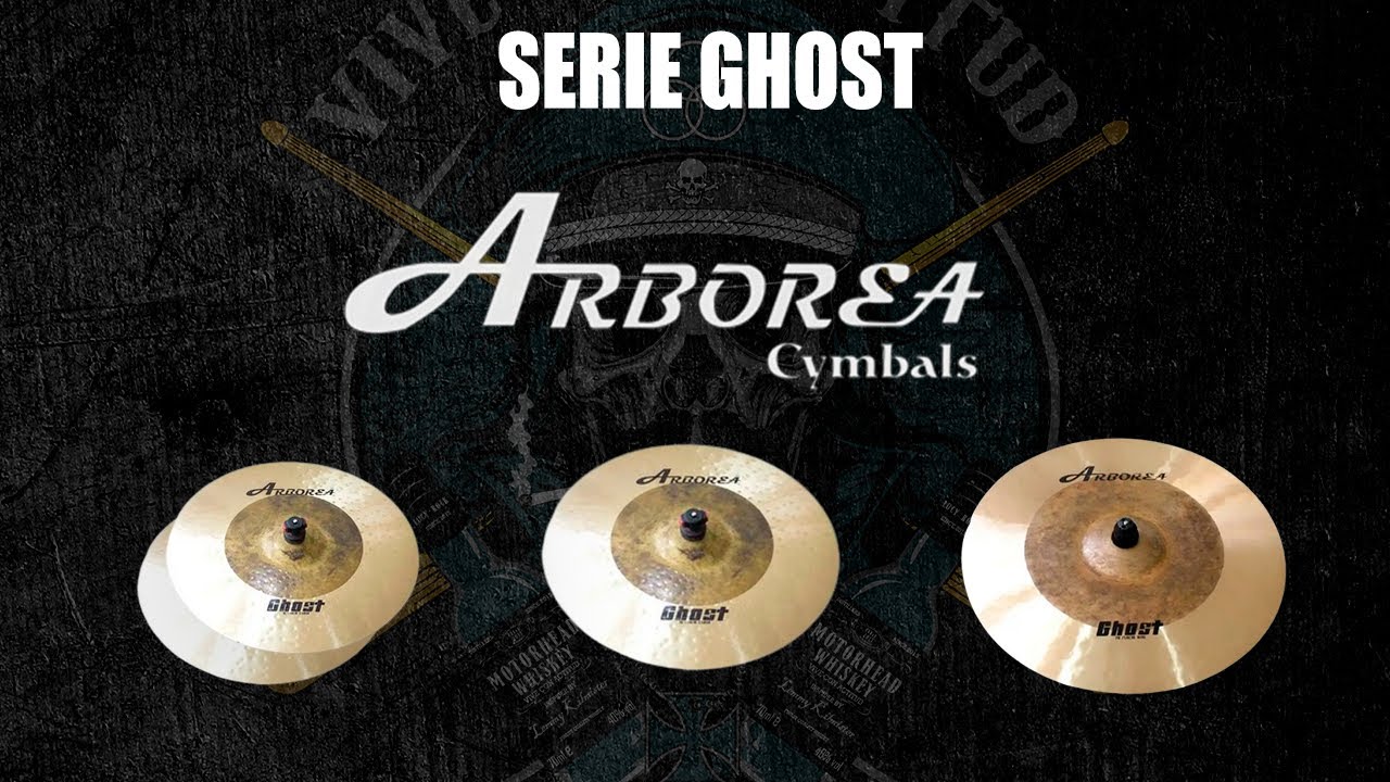 Hi Hat 14 Ghost - Crash 16 Ghost- Ride 20 ghost ( Arborea Cymbals )