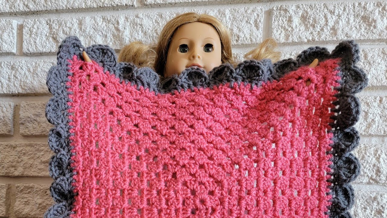 AG doll blanket/Granny Square Crochet tutorial [Beginners]