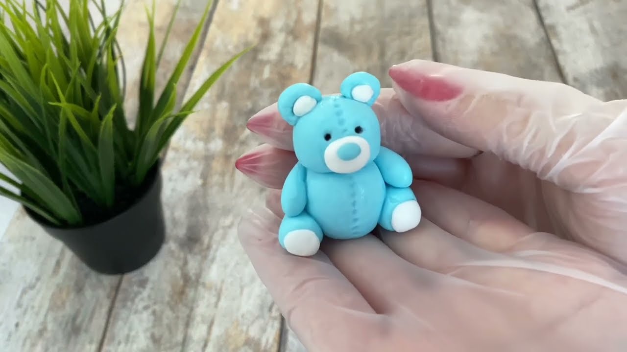 Мишка из мастики🐻