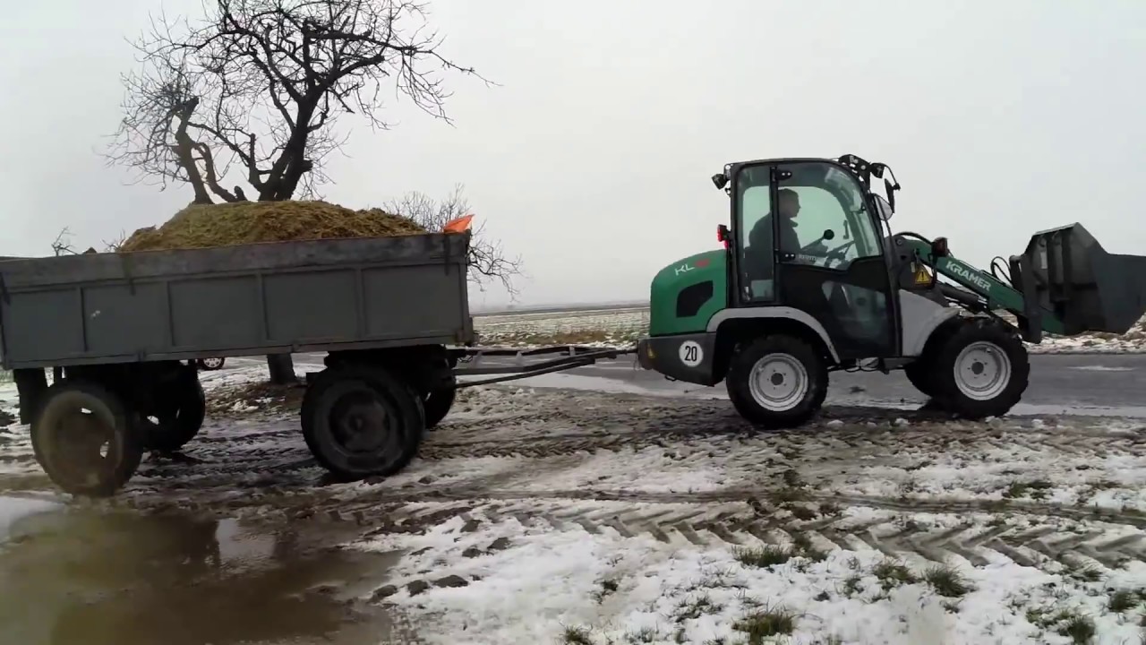 🔴🔴🔴 Test ładowarki Kramer KL 12 z przyczepą kiszonki [Korbanek]