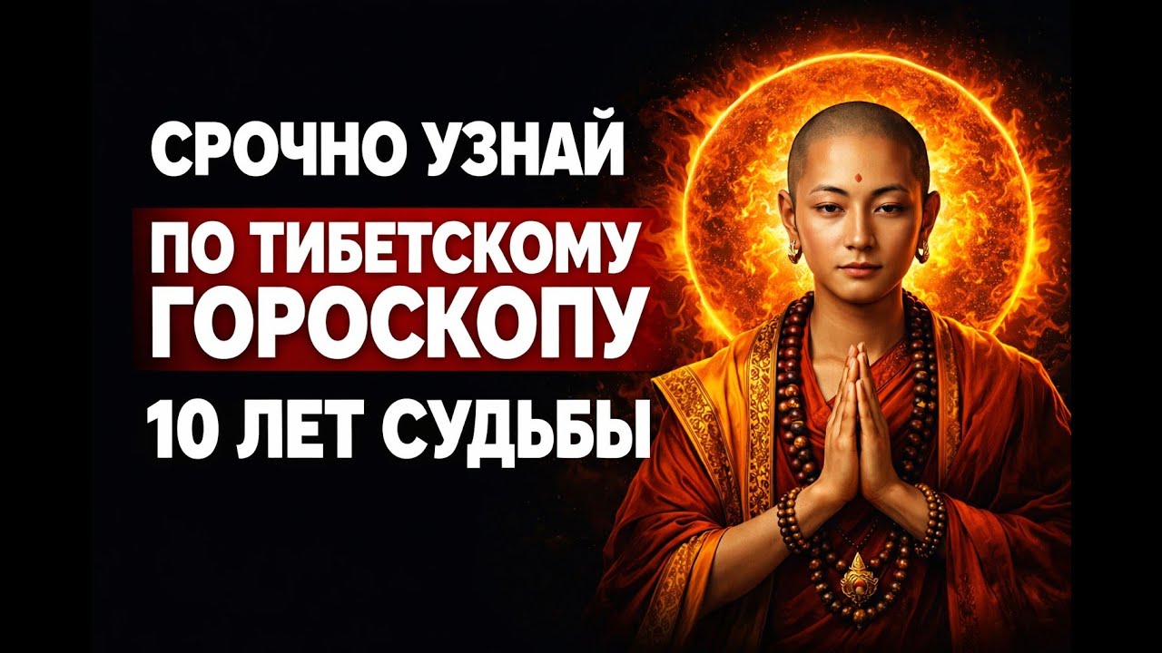 СРОЧНЫЙ Тибетский гороскоп. Узнай судьбу до 2036 по году рождения с 1940 по 2017