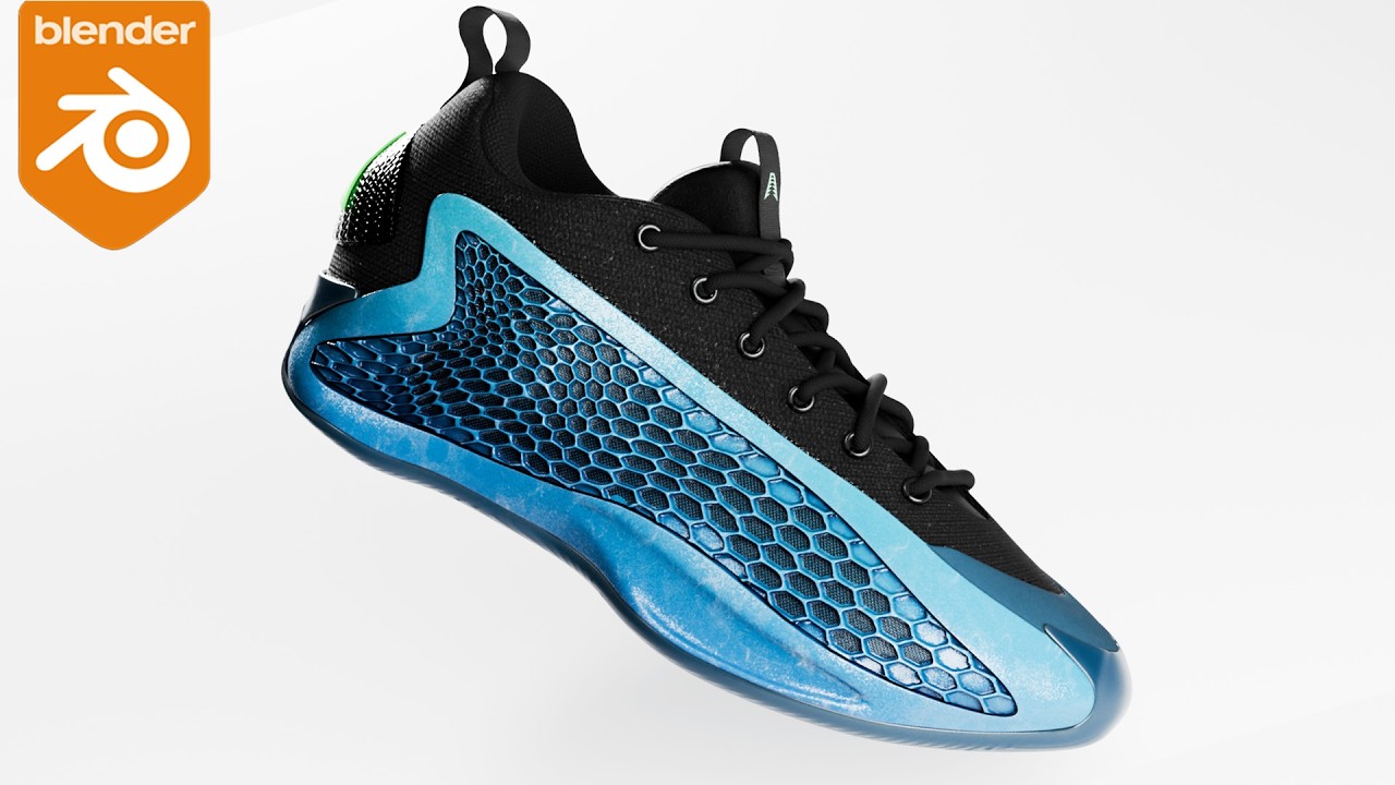 How to 3D Model Basketball Shoes in Blender – Anthony Edwards’ Signature Sneaker