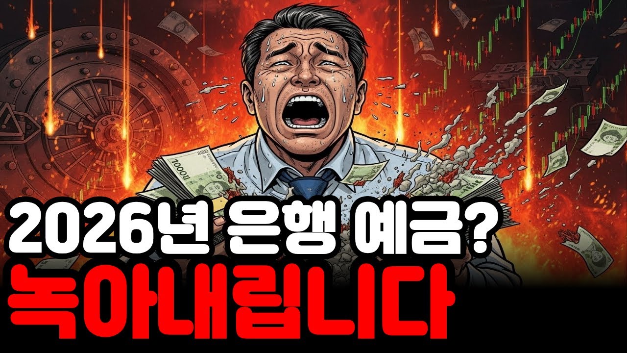 [긴급] 2026년, 현금 그냥 두면 '전재산' 녹아내립니다 (은행 예금의 배신)