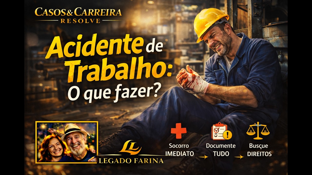 Acidente no Trabalho. O que fazer? - Casos e Carreira: Resolve | Legado Farina