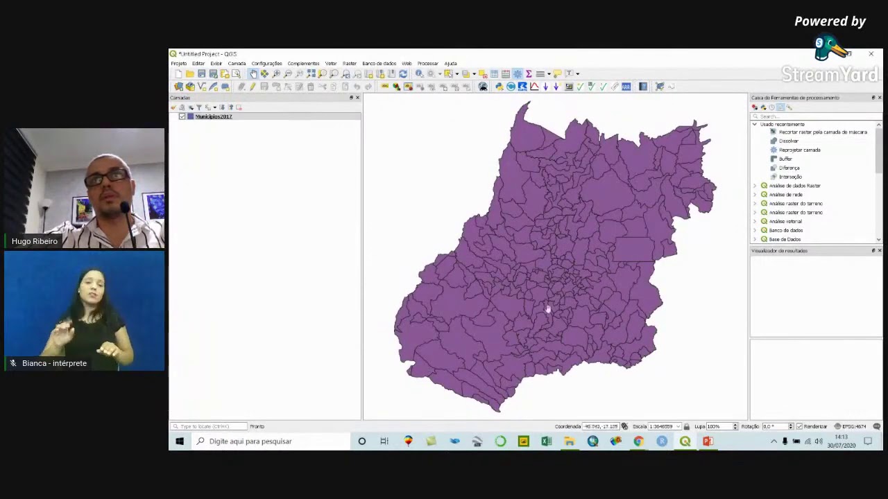 T&eacute;cnicas de Geoprocessamento em QGIS e R Studio.
