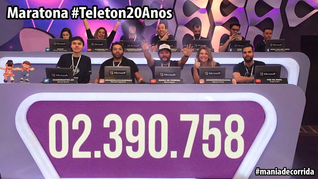 O que rolou na maratona #Teleton20anos