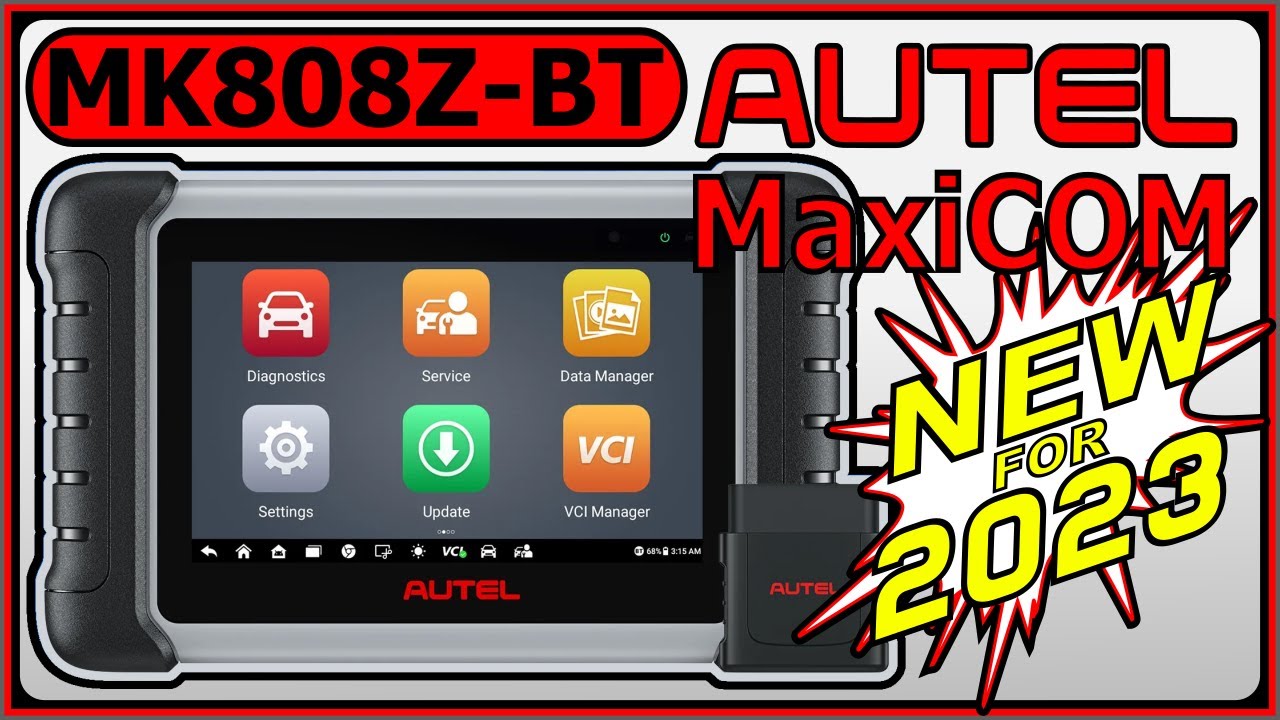 Autel MK808Z-BT OBD2 Diagnostic Scan Tool review & Demonstration. New! 4K