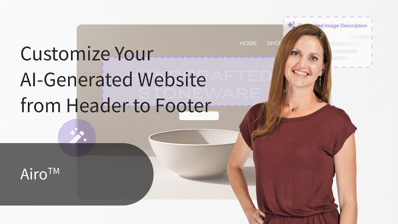 Customize Your AI-Generated Website from Header to Footer