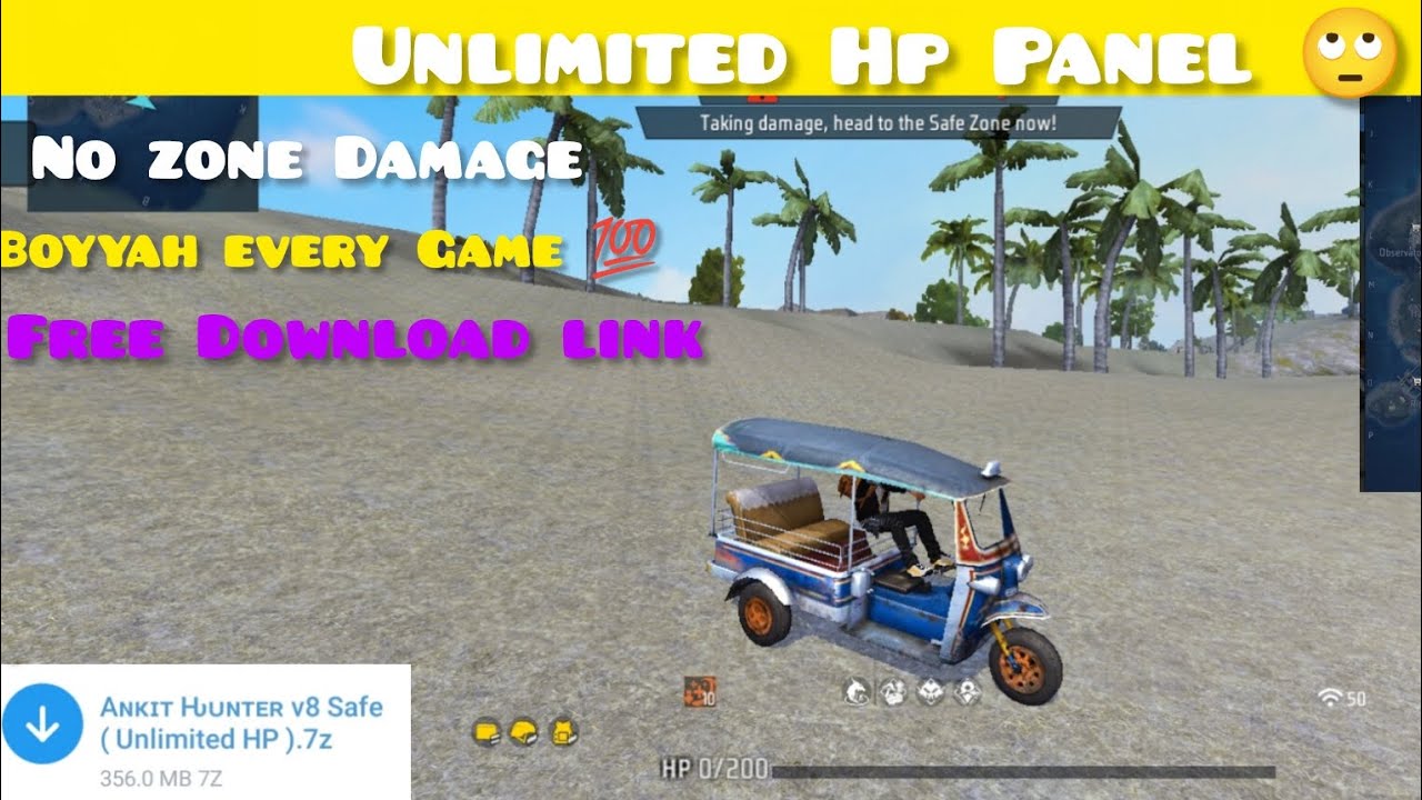 NO ZONE DAMAGE | UNLIMITED HP PANNEL EVERY MATCH BOYYAH 💯 | NO BAN RISK FREE DOWNLOAD LINK
