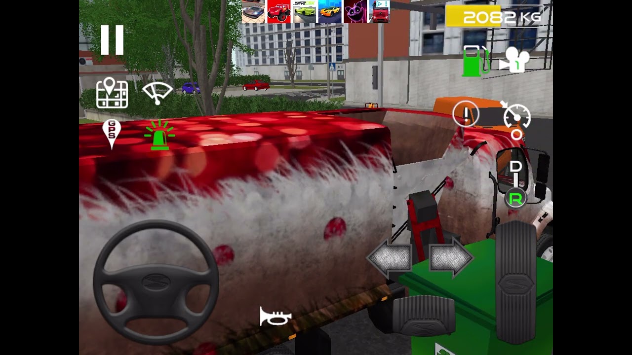 Trash Truck Simulator Side Loader Long Nose Christmas